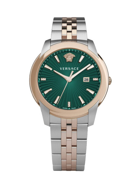 Versace Herren Armbanduhr V-Urban 42 mm Armband Edelstahl VELQ01019