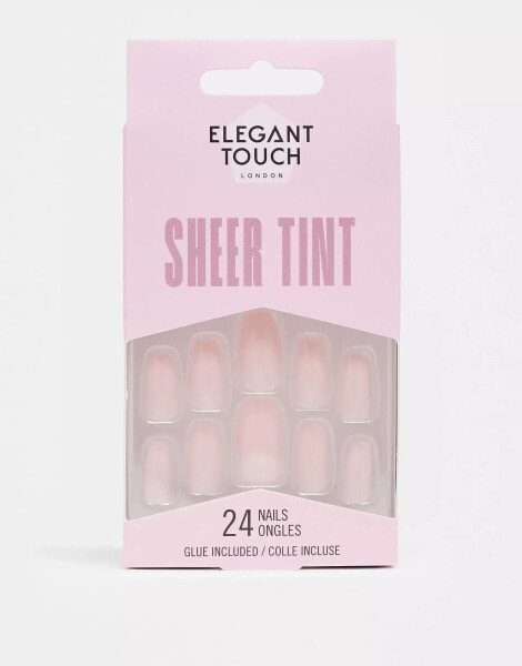 Elegant Touch False Nails - Sheer Tint Ballerina Pink