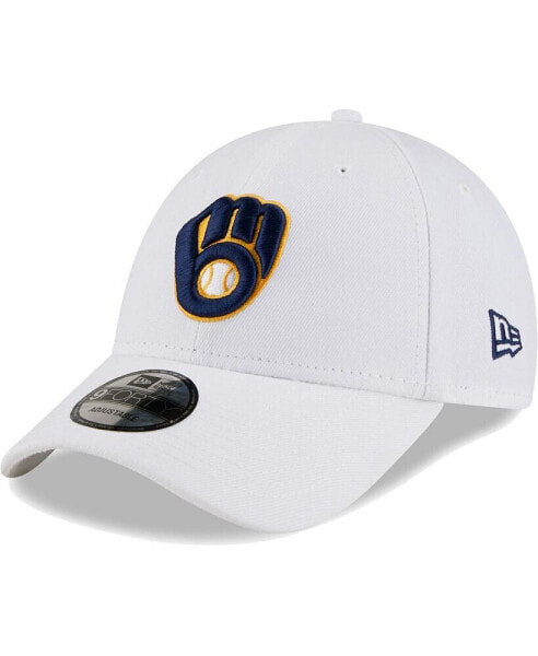 Men's White Milwaukee Brewers League II 9FORTY Adjustable Hat