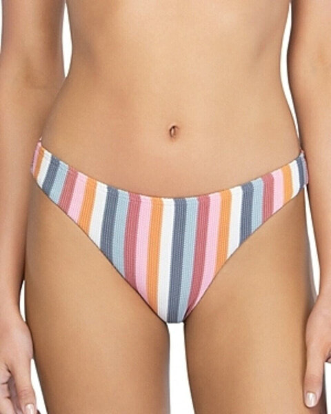 Peony 264476 Women's Staple Multi Striped Bikini Bottom Swimwear Size 4 US