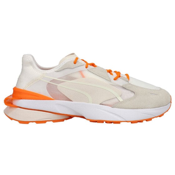 Кроссовки кроссовки Puma Pwrframe Op1 Pronounce Lace Up Мужские спортивные бело-оранжево-белые.
