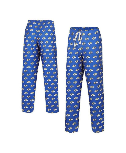 Women's Royal Los Angeles Rams Gauge Allover Print Sleep Pants