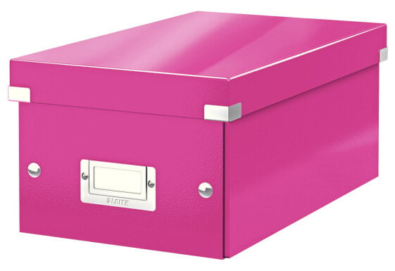 Esselte Leitz Click & Store DVD Storage Box - 40 discs - Pink - Hardboard - 206 mm - 325 mm - 147 mm