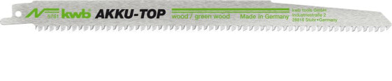 kwb 576100 - Sabre saw blade - Chipboard,Hard plastic,Hardwood,Softwood,Wood - High Carbon Steel (HCS) - Green - Gray - 21.8 cm - 4.2 mm