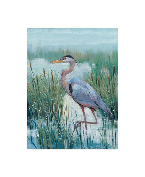 Tim Otoole Marsh Heron II Canvas Art - 15" x 20"
