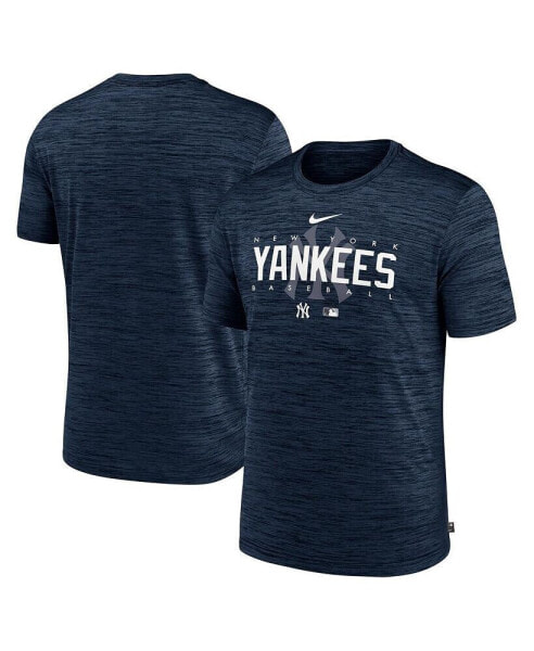 Men's Navy New York Yankees Authentic Collection Velocity Performance Practice T-shirt