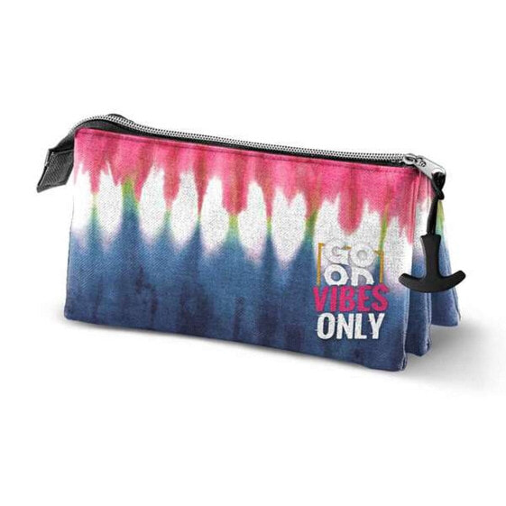 Тройной пенал KARACTERMANIA Eco Omp! Good Vibes Only Tie Dye Denim (23 x 11 x 10 см)