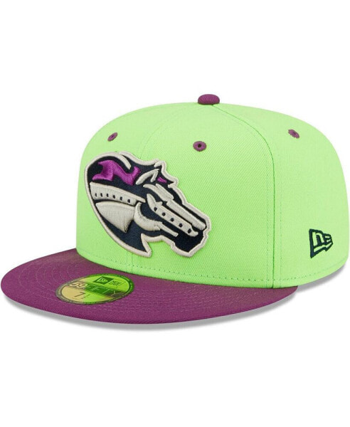 Men's Green, Purple Caballos de Stockton Copa De La Diversion 59FIFTY Fitted Hat