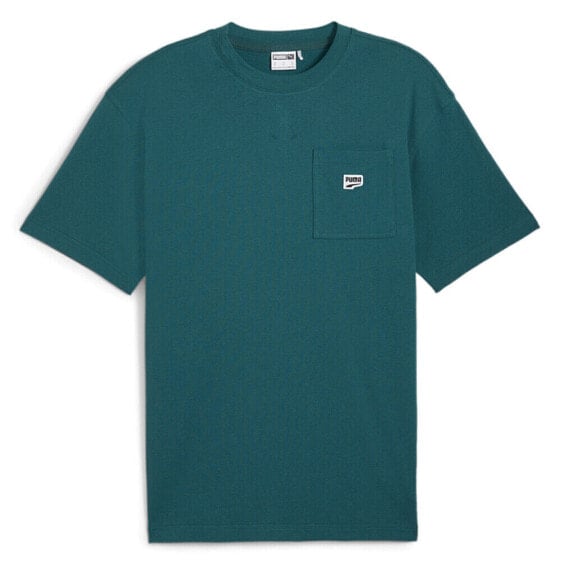 Puma Downtown Re:Collection Crew Neck Short Sleeve T-Shirt Mens Green Casual Top