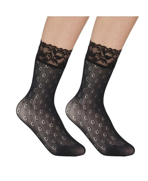 Women's Daisy Fishnet Socks