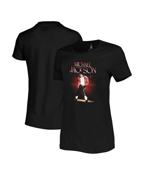 Women's Black Michael Jackson Dancing T-Shirt