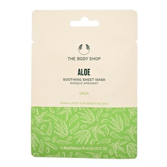 The Body Shop Aloe Soothing Sheet Mask Увлажняющая и успокаиващая тканевая маска с алоэ