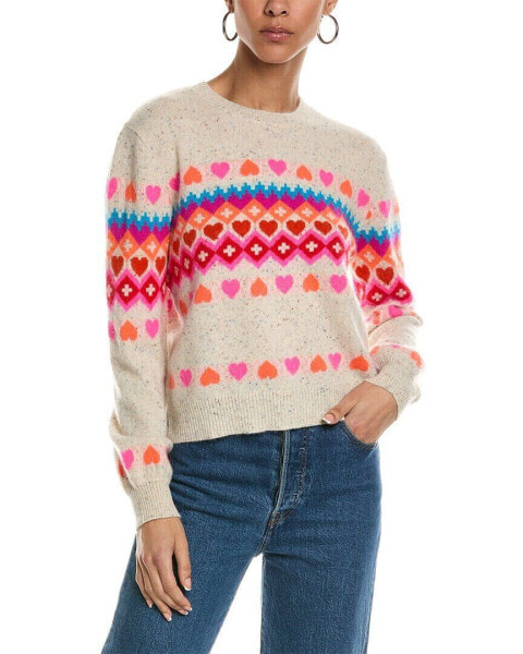 Brodie Cashmere Rainbow Fairisle Cashmere Sweater Women's