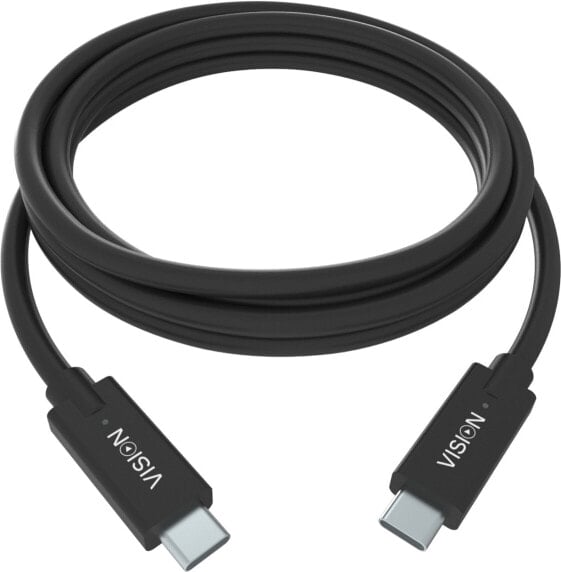 Vision TC 1MUSBC/BL - 1 m - USB B - USB C - USB 3.2 Gen 1 (3.1 Gen 1) - 5000 Mbit/s - Black