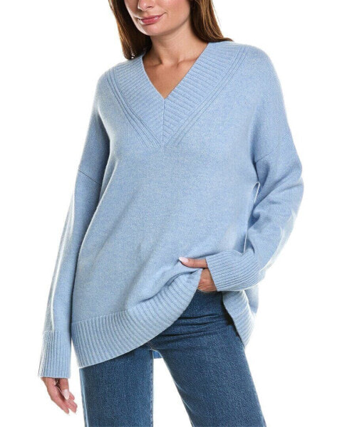 Lafayette 148 New York V-Neck Cashmere Sweater Women's