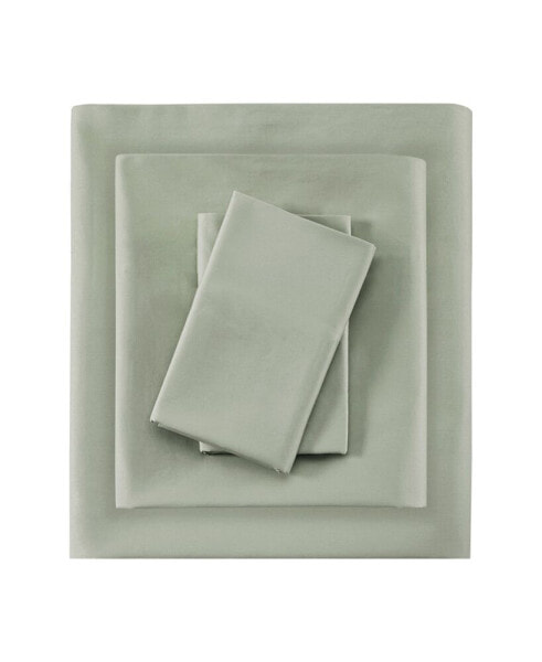 Постельное белье Madison Park Набор простыней из хлопка с ниткой 525, 4 шт., размер King
