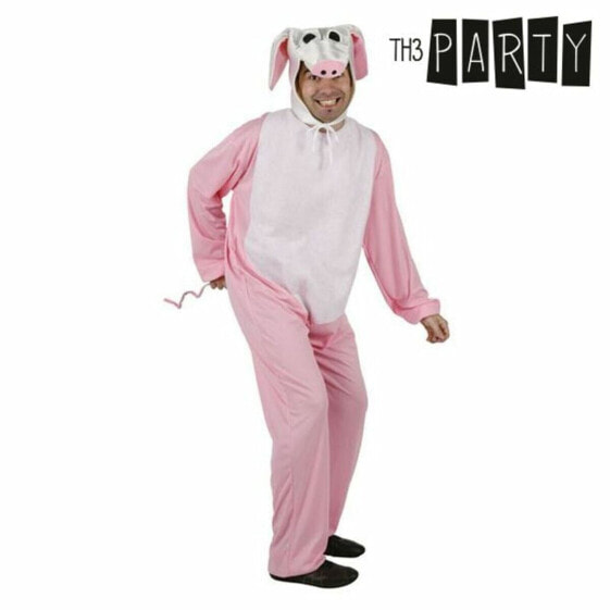 Маскарадные костюмы для взрослых Th3 Party Розовый Животные (2 Предметы)