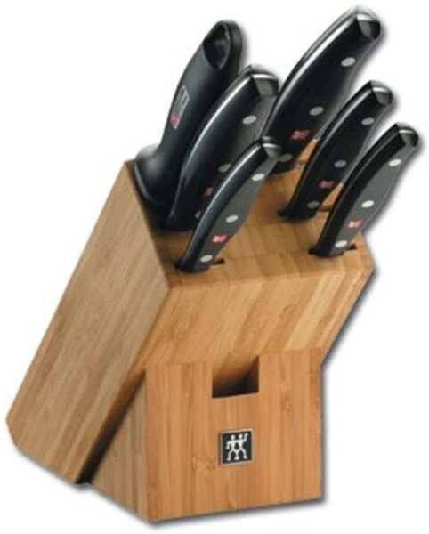 ZWILLING Professional S Knife Block, 7-Piece Bamboo Block, Knife and Scissors Made of Special Stainless Steel / Plastic Handle