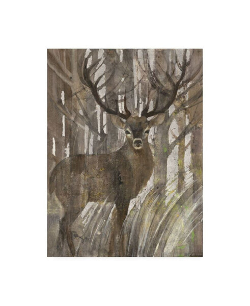 Albena Hristova The Guardian Deer Canvas Art - 15.5" x 21"