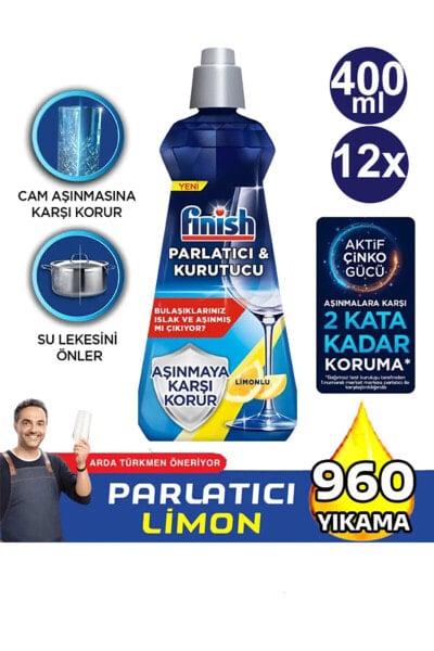 Bulaşık Parlatıcı Limon400 ml X 12 Adet