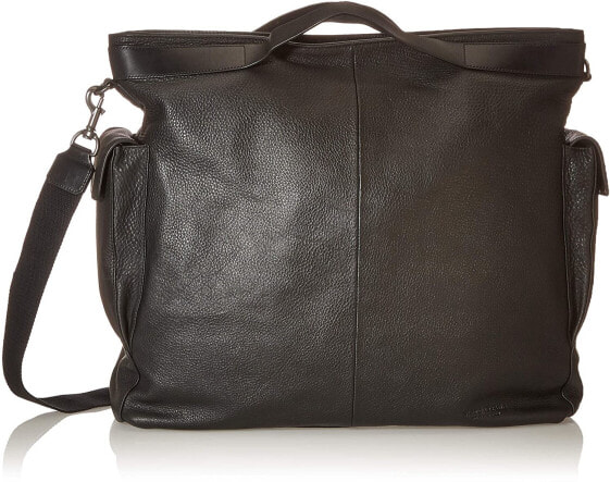 Мужская сумка через плечо повседневная кожаная черная Marc O'Polo Men's Alvar Shopper M, One Size