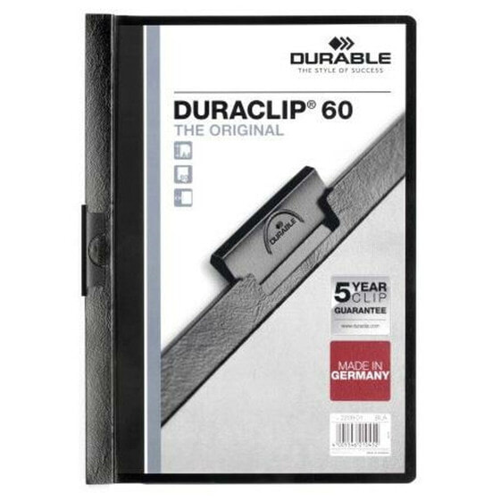 Папка-портфолио Durable Duraclip 60 Чёрный Прозрачный A4 25 Предметы