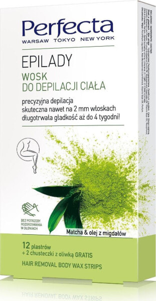 Perfecta Epilady wosk do depilacji ciała 12 plastrów