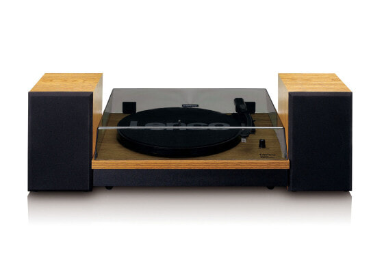 Lenco LS-300 - Belt-drive audio turntable - Black - Wood - MDF - 33,45 RPM - AC - 24 W