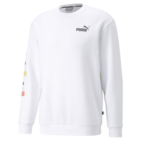 Худи PUMA Essential Logo Repeat Graphic для мужчин_REPEAT White