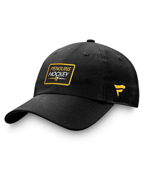 Men's Black Pittsburgh Penguins Authentic Pro Prime Adjustable Hat