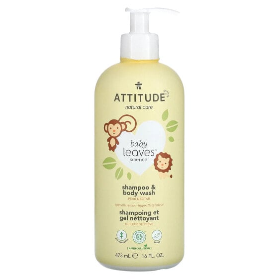 Baby Leaves Science, Shampoo & Body Wash, Pear Nectar, 16 fl oz (473 ml)