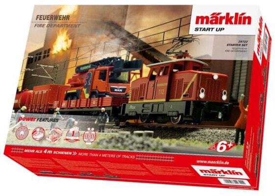 Набор игрушечной пожарной машины Märklin H0 Start up - Startpackung Feuerwehr