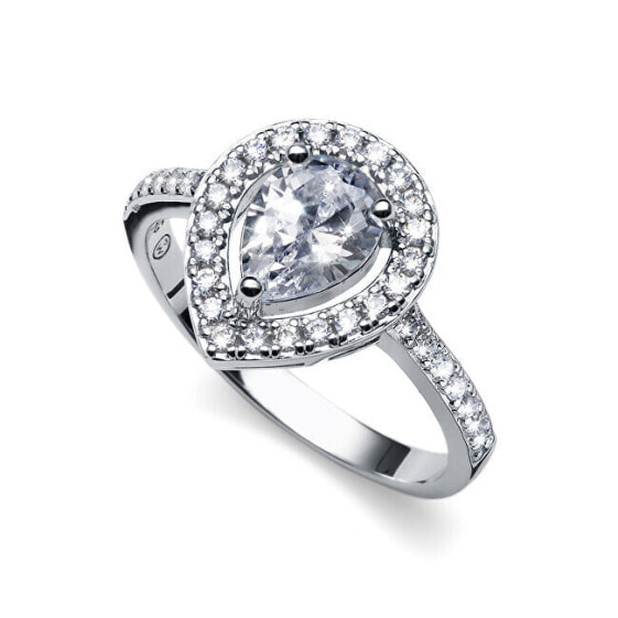Charming silver ring Water 63267
