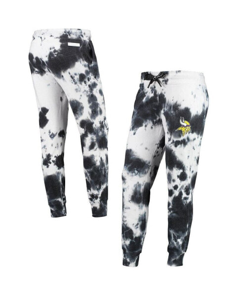 Women's White, Black Minnesota Vikings Melody Tie-Dye Jogger Pants