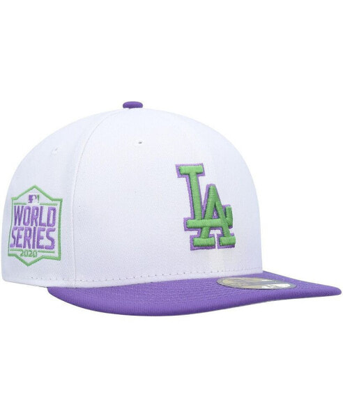 Men's White Los Angeles Dodgers 2020 World Series Side Patch 59FIFTY Fitted Hat