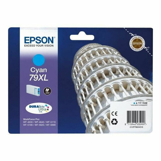 Картридж с оригинальными чернилами Epson C13T79024010 Циановый