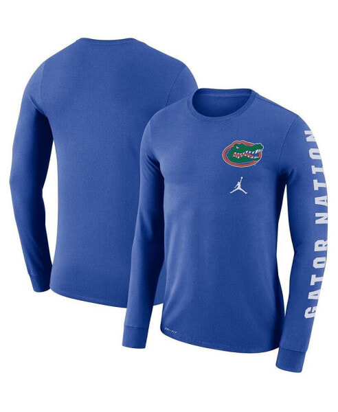 Men's Royal Florida Gators Local Mantra Performance Long Sleeve T-shirt