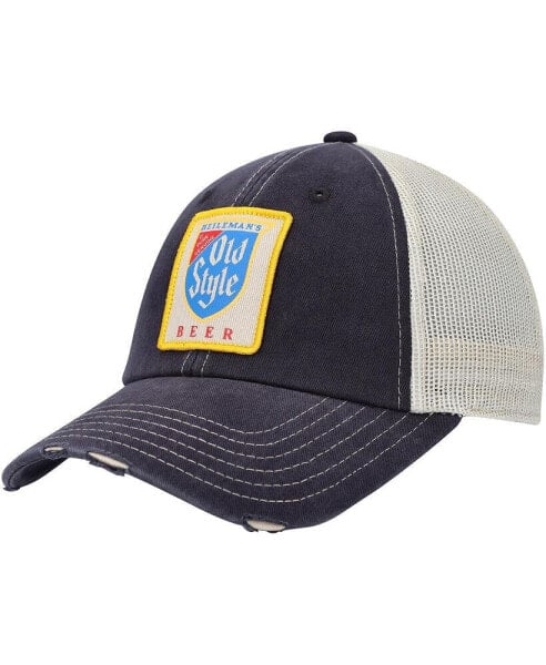 Men's Navy, Cream Old Style Orville Snapback Hat