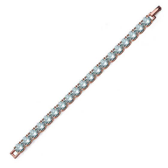 Beautiful bronze bracelet with Déjà Vu 32324RG crystals