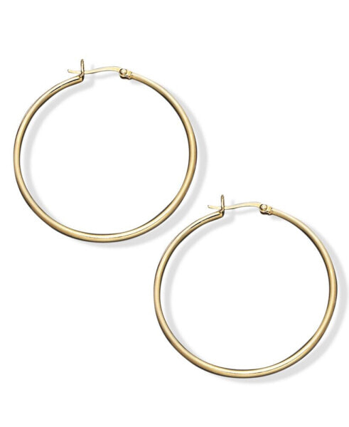 Giani Bernini Large Hoop Earrings in 18k Gold Over Sterling Silver, 1.5"