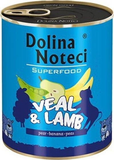 Dolina Noteci Dolina Noteci Premium Superfood Pies Cielęcina i jagnięcina puszka 400g