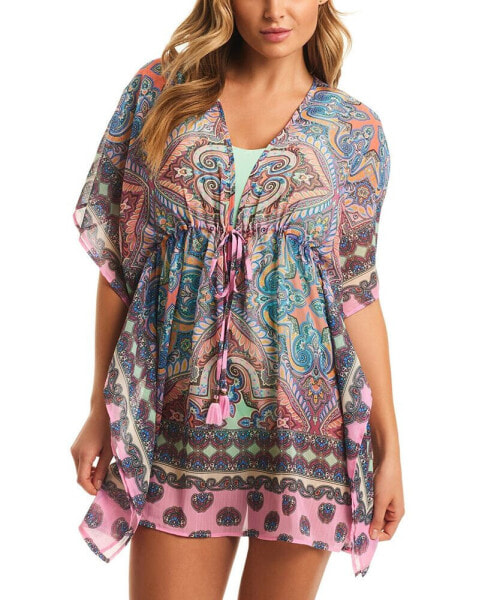 Women's Paisley-Print Cover-Up Kimono