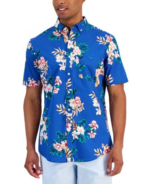 Men's Naranja Floral Poplin Shirt, Created for Macy's