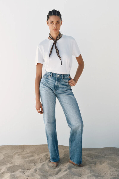 Z1975 STRAIGHT-FIT HIGH-WAIST LONG LENGTH JEANS