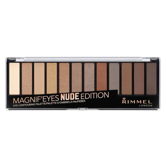 Rimmel Magnif'Eyes Palette No. 001-Nude Палетка теней для век 12 цветов