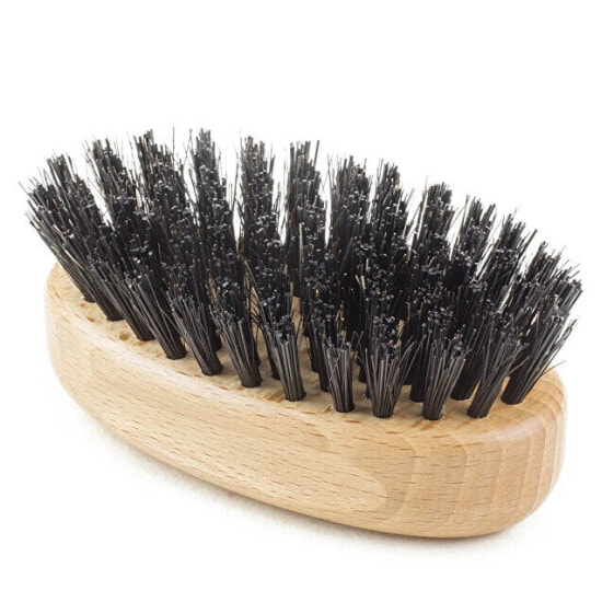 Small wooden mustache brush