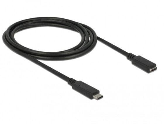 Delock SuperSpeed USB - 2 m - USB C - USB C - USB 3.2 Gen 1 (3.1 Gen 1) - 5000 Mbit/s - Black