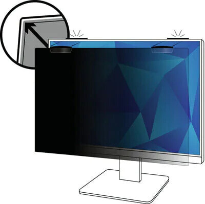 3M Privacy Filter for 24.5in Full Screen Monitor with COMPLY Magnetic Attach - 16:9 - PF245W9EM - 62.2 cm (24.5") - 16:9 - Monitor - Frameless display privacy filter - Glossy / Matt - Anti-glare - Privacy