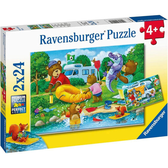 RAVENSBURGER Double Family Bears 2x24 Pieces Puzzle