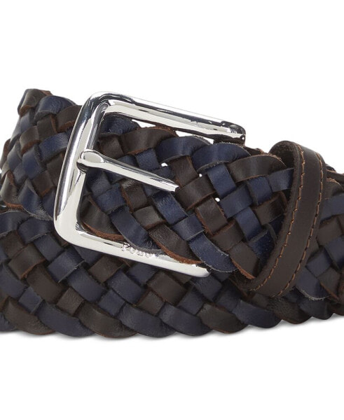 Men's Braided Leather Belt